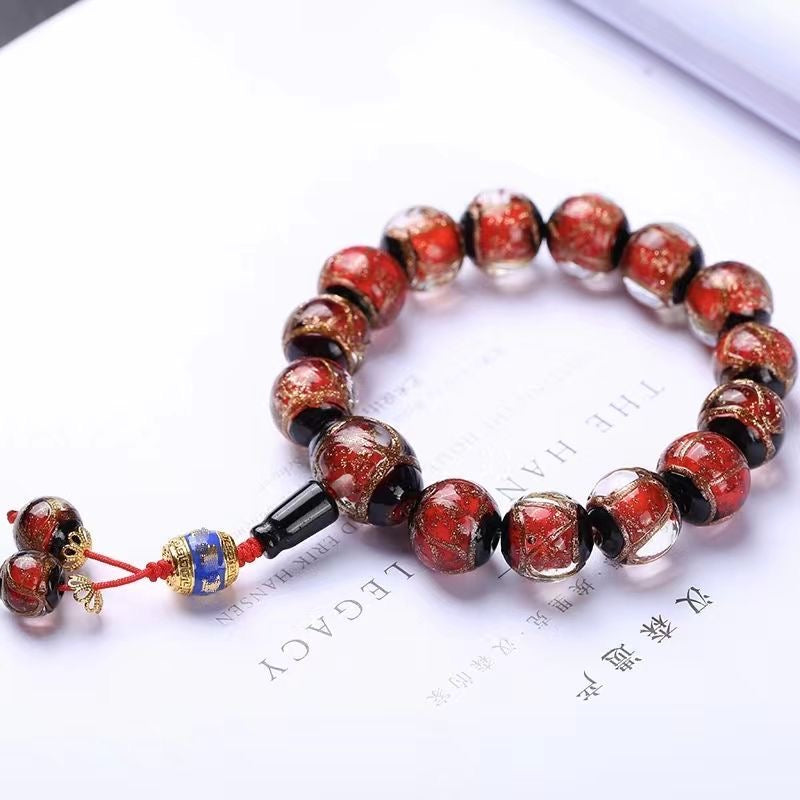 Incense ash colored glaze Bracelet -【Spiritual Connection & Enhance Happiness】