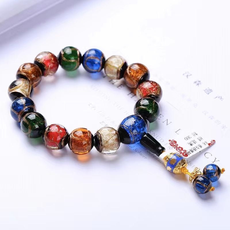 Incense ash colored glaze Bracelet -【Spiritual Connection & Enhance Happiness】