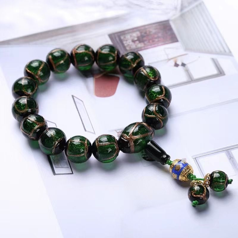 Incense ash colored glaze Bracelet -【Spiritual Connection & Enhance Happiness】