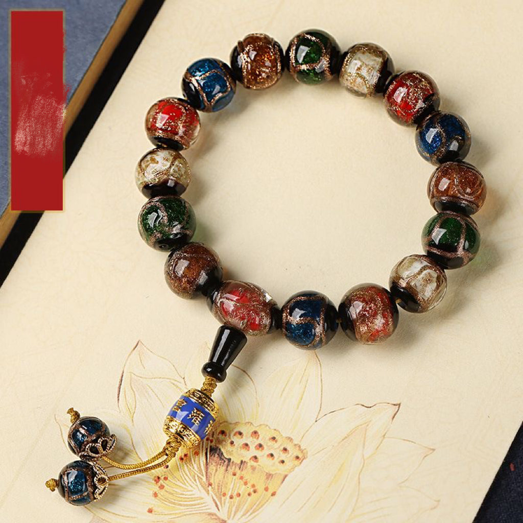 Incense ash colored glaze Bracelet -【Spiritual Connection & Enhance Happiness】