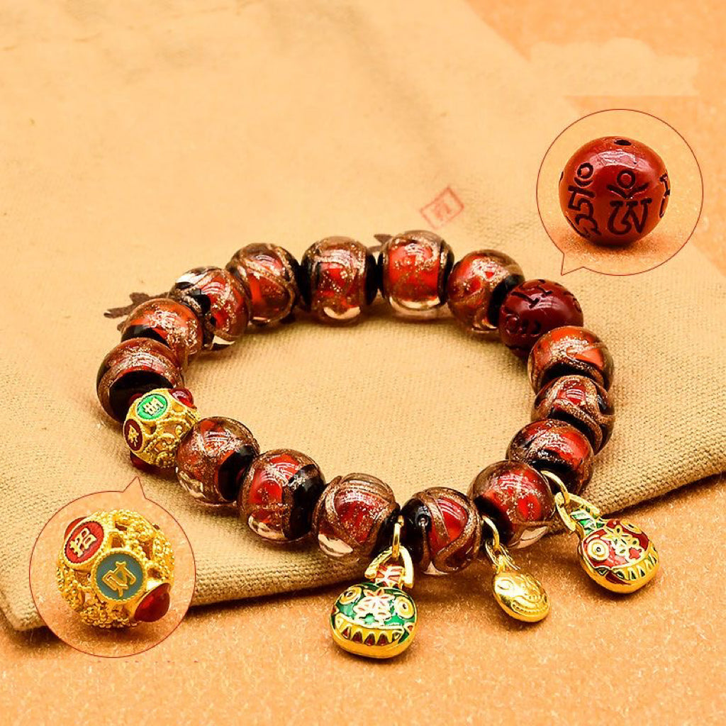 Incense ash colored glaze Bracelet -【Spiritual Connection & Enhance Happiness】