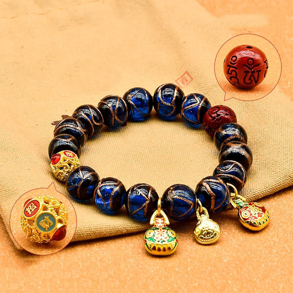 Incense ash colored glaze Bracelet -【Spiritual Connection & Enhance Happiness】