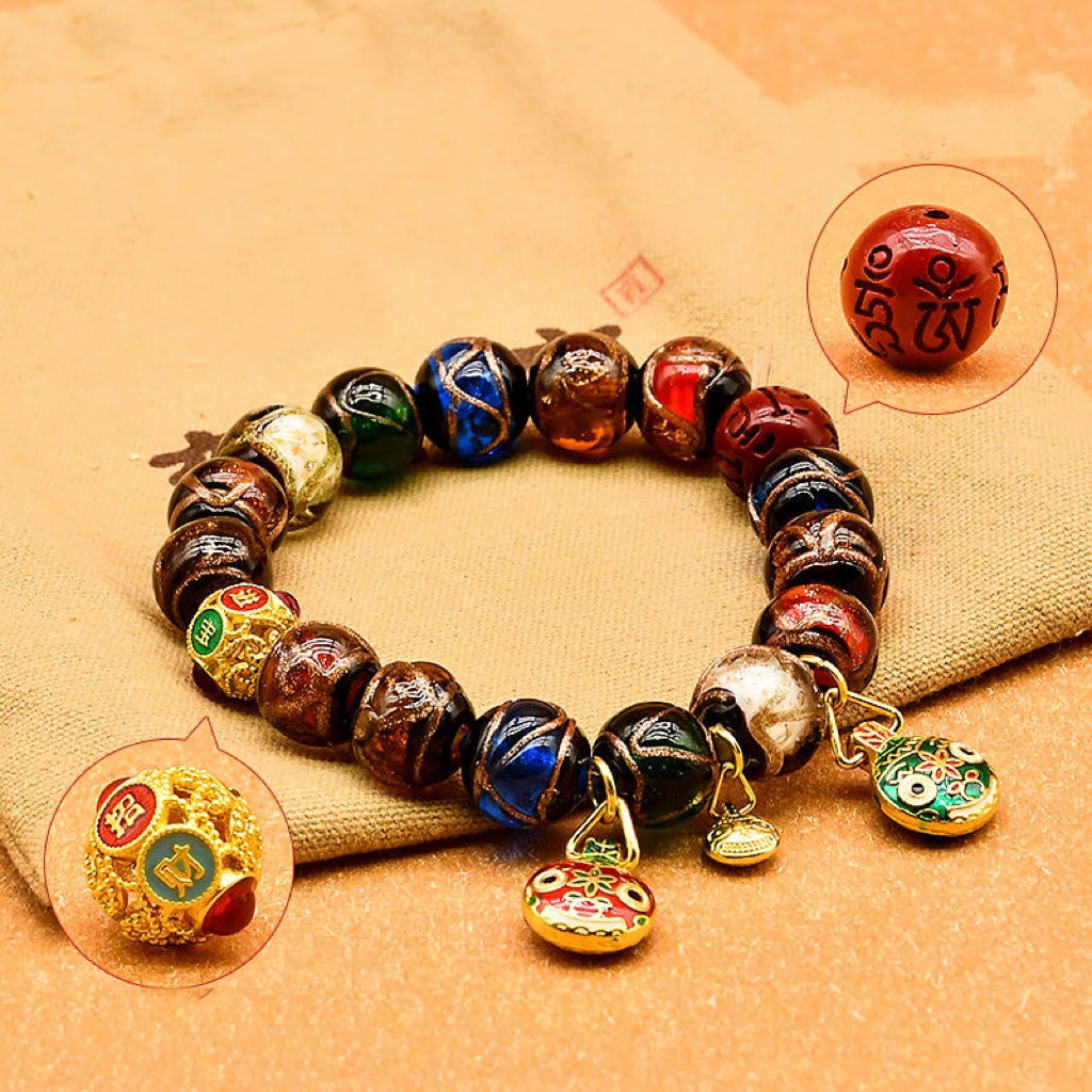 Incense ash colored glaze Bracelet -【Spiritual Connection & Enhance Happiness】