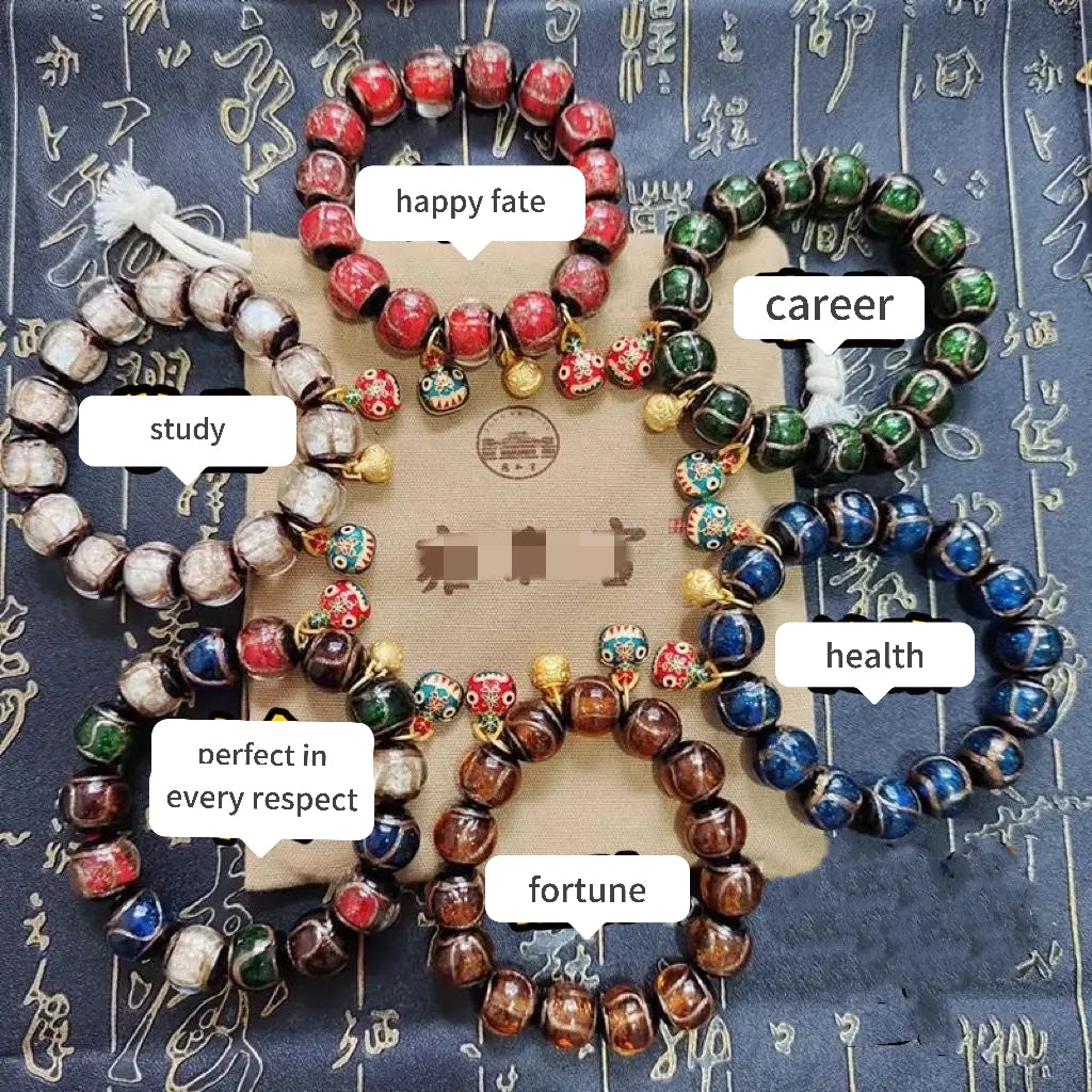 Incense ash colored glaze Bracelet -【Spiritual Connection & Enhance Happiness】