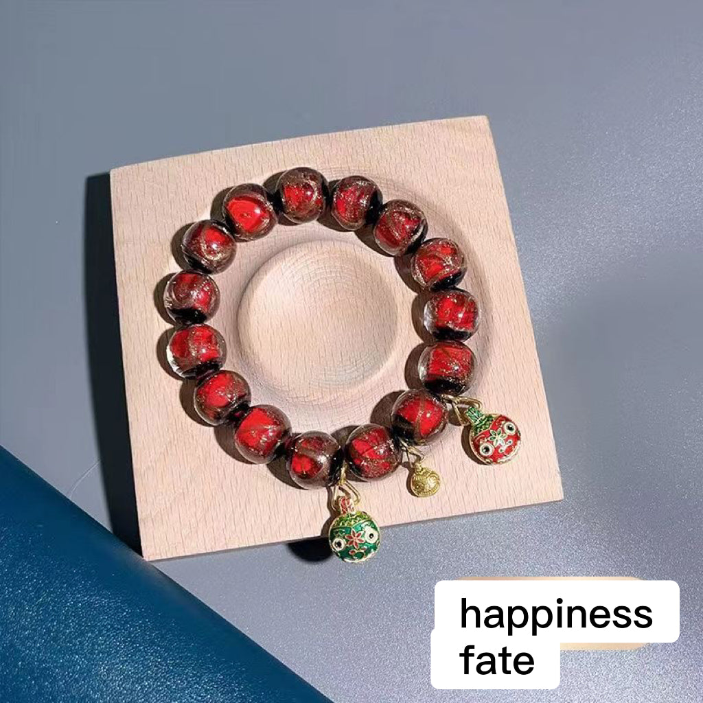 Incense ash colored glaze Bracelet -【Spiritual Connection & Enhance Happiness】