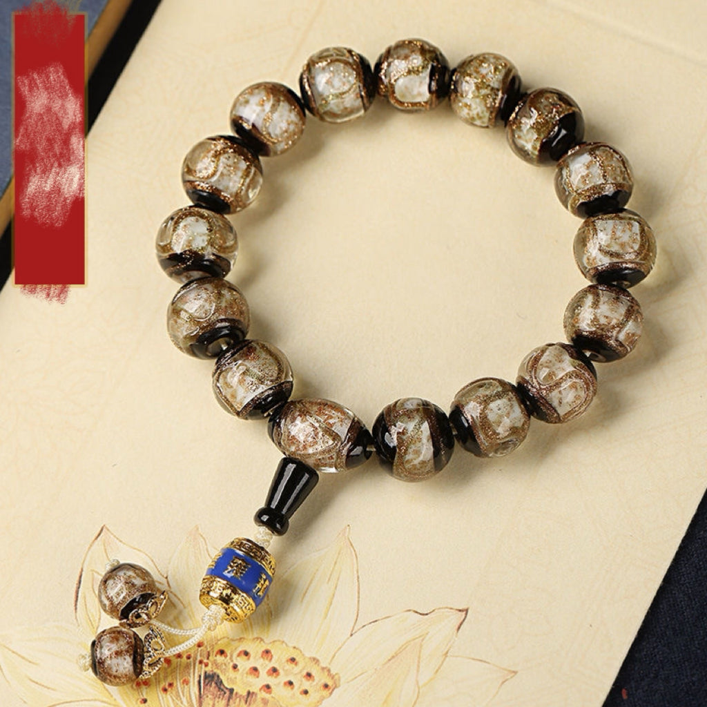 Incense ash colored glaze Bracelet -【Spiritual Connection & Enhance Happiness】