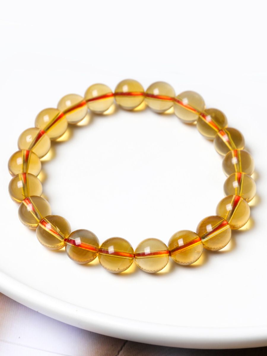 Citrine Bracelet- Natural 9A Grade Citrine -【Greatly Attract Wealth】