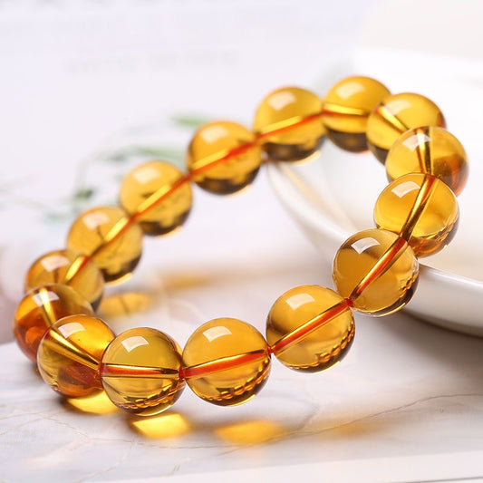 Citrine Bracelet- Natural 9A Grade Citrine -【Greatly Attract Wealth】