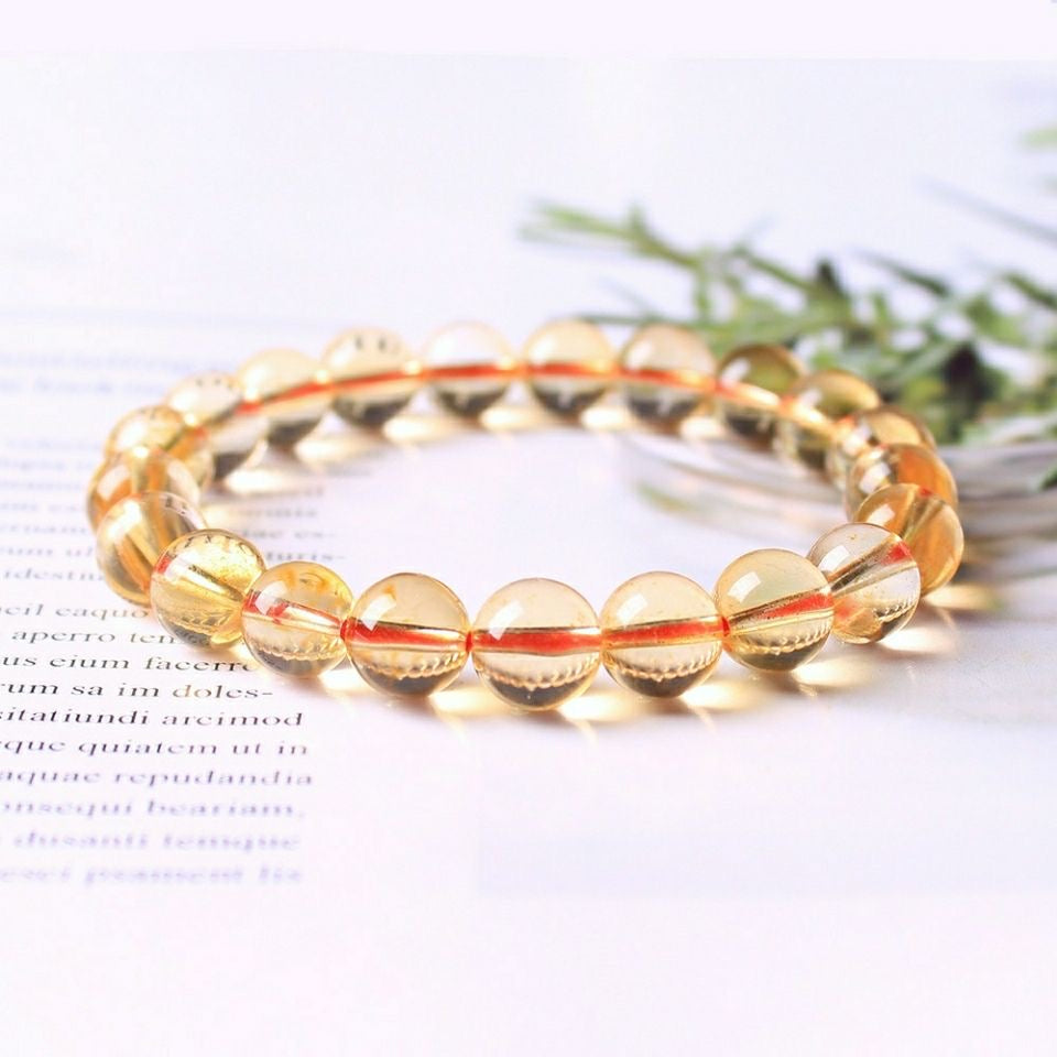 Citrine Bracelet- Natural 9A Grade Citrine -【Greatly Attract Wealth】