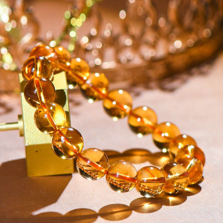 Citrine Bracelet- Natural 9A Grade Citrine -【Greatly Attract Wealth】