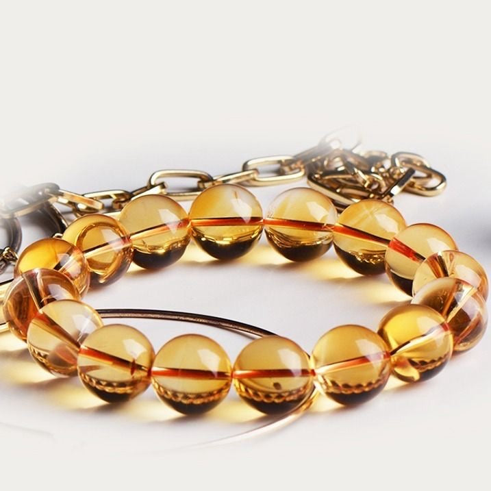 Citrine Bracelet- Natural 9A Grade Citrine -【Greatly Attract Wealth】