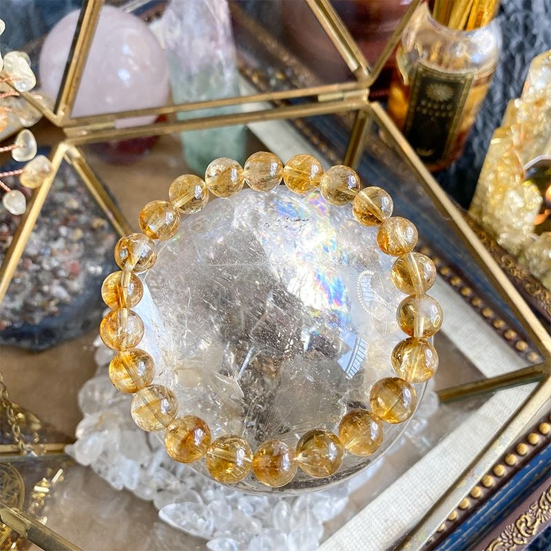 Citrine Bracelet- Natural 9A Grade Citrine -【Greatly Attract Wealth】