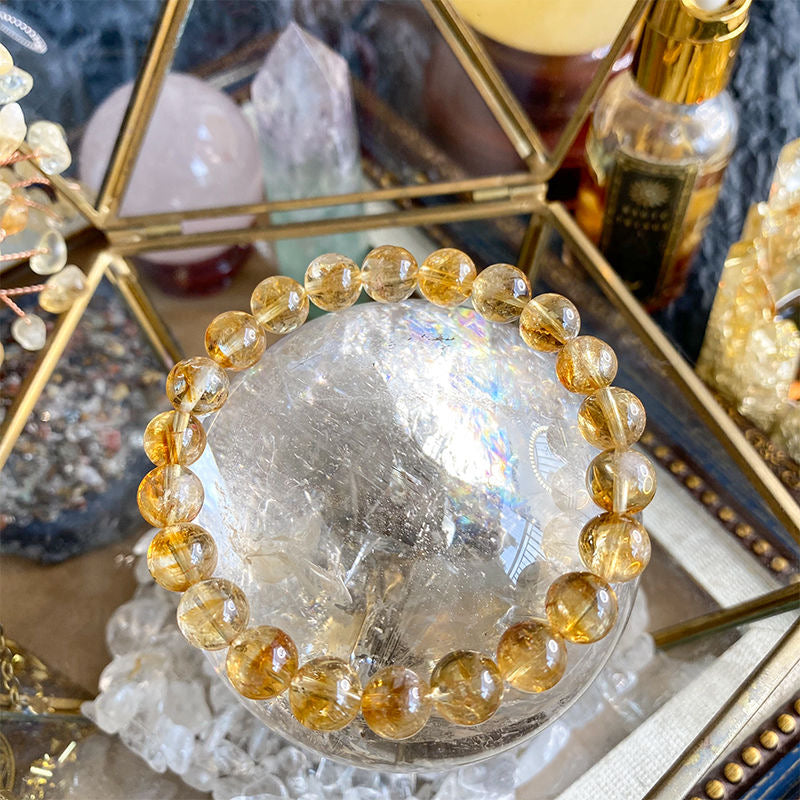 Citrine Bracelet- Natural 9A Grade Citrine -【Greatly Attract Wealth】