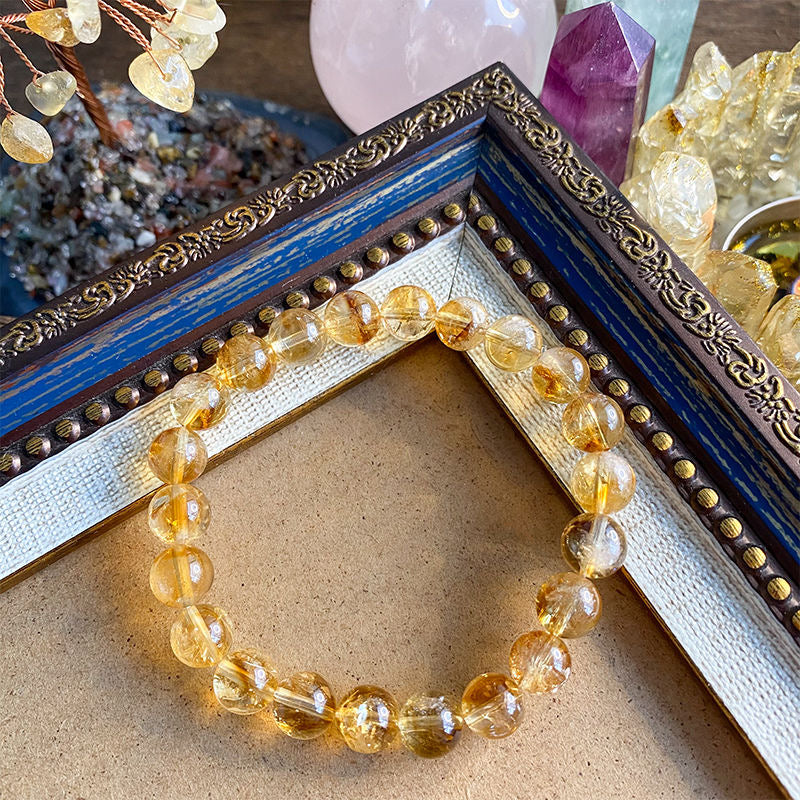 Citrine Bracelet- Natural 9A Grade Citrine -【Greatly Attract Wealth】