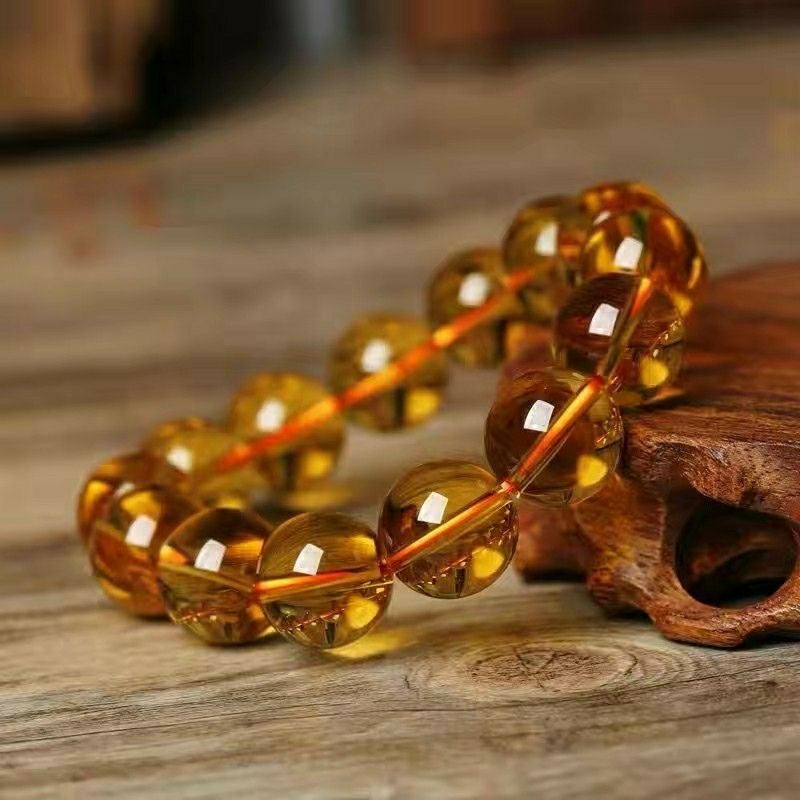 Citrine Bracelet- Natural 9A Grade Citrine -【Greatly Attract Wealth】