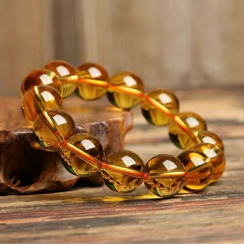 Citrine Bracelet- Natural 9A Grade Citrine -【Greatly Attract Wealth】