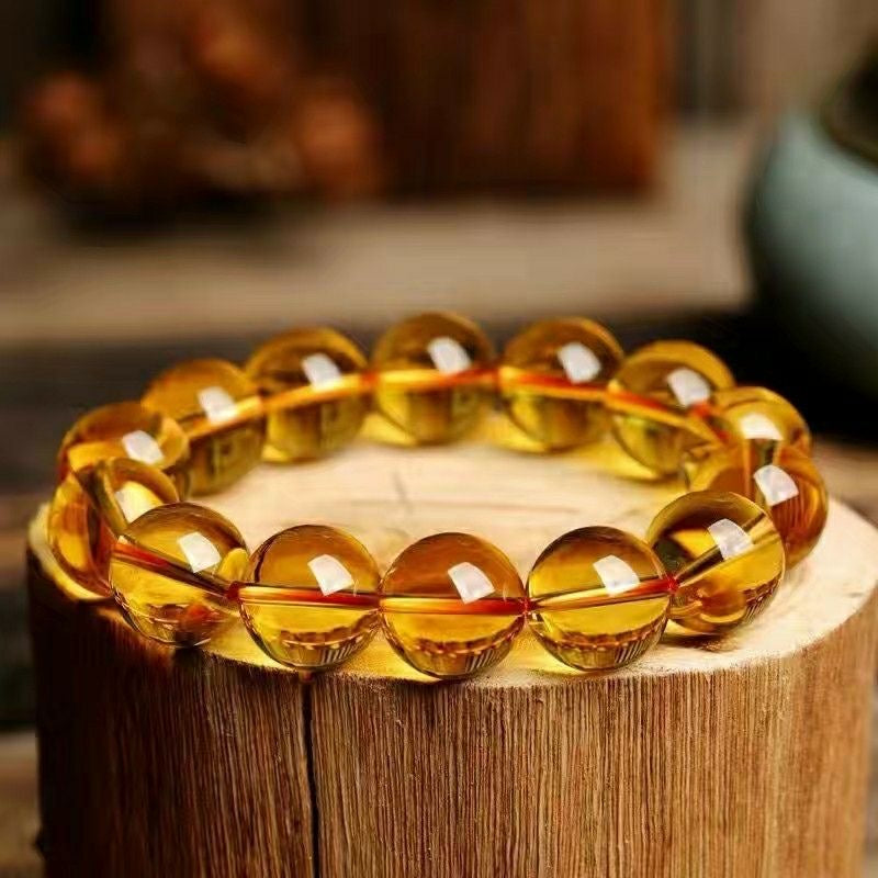 Citrine Bracelet- Natural 9A Grade Citrine -【Greatly Attract Wealth】