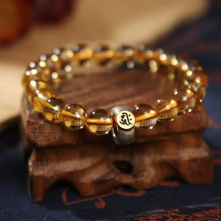 Citrine Bracelet- Natural 9A Grade Citrine -【Greatly Attract Wealth】