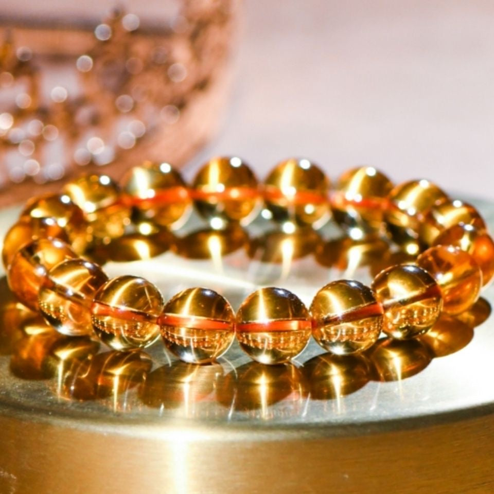 Citrine Bracelet- Natural 9A Grade Citrine -【Greatly Attract Wealth】