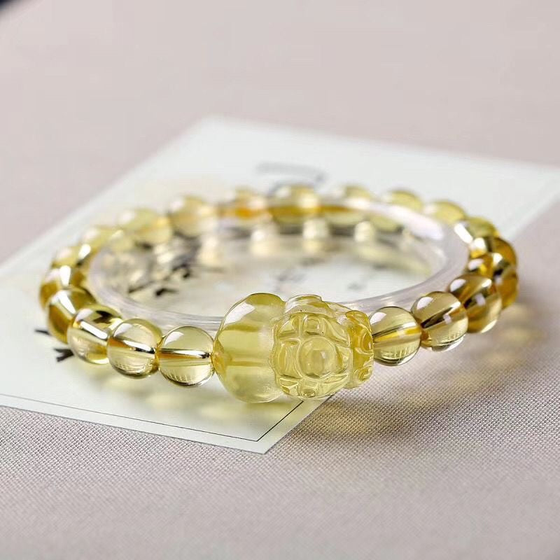 Citrine Bracelet- Natural 9A Grade Citrine -【Greatly Attract Wealth】