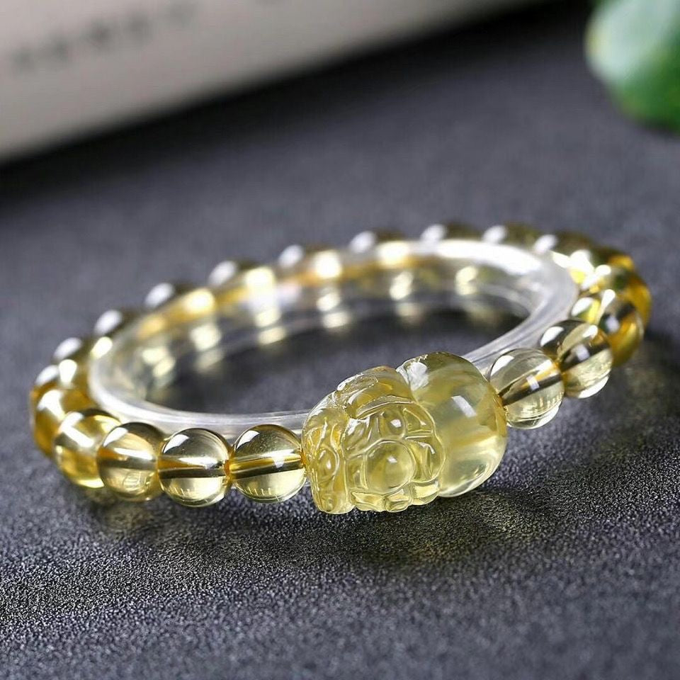 Citrine Bracelet- Natural 9A Grade Citrine -【Greatly Attract Wealth】