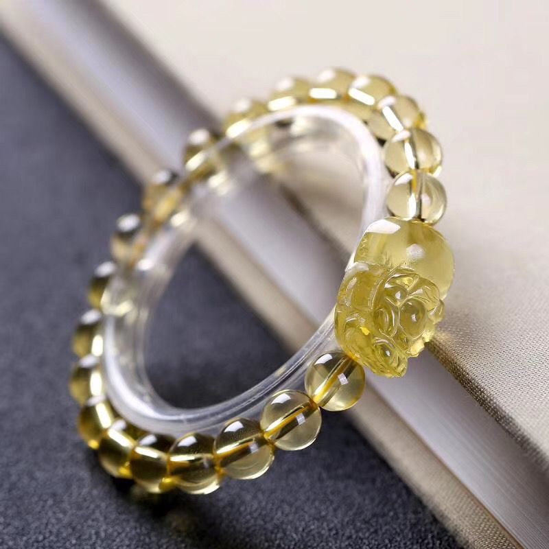 Citrine Bracelet- Natural 9A Grade Citrine -【Greatly Attract Wealth】