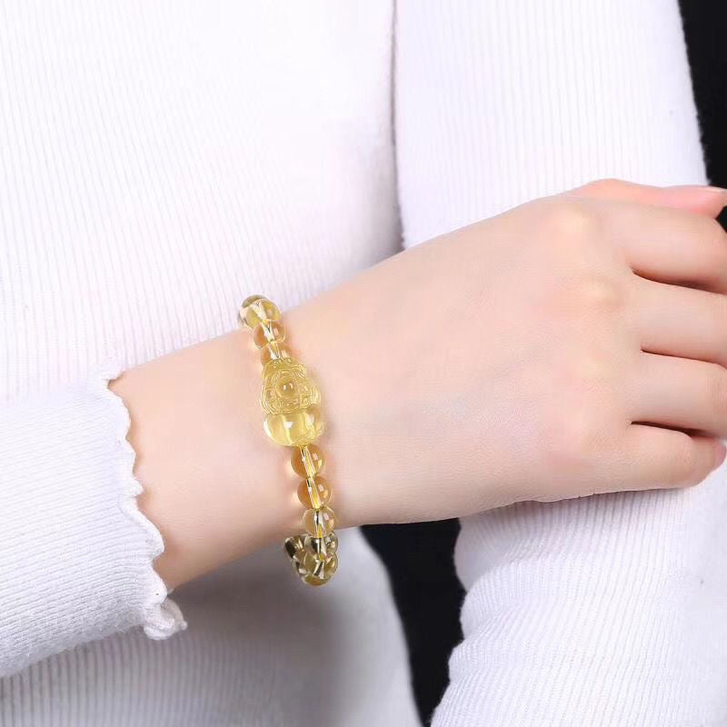 Citrine Bracelet- Natural 9A Grade Citrine -【Greatly Attract Wealth】