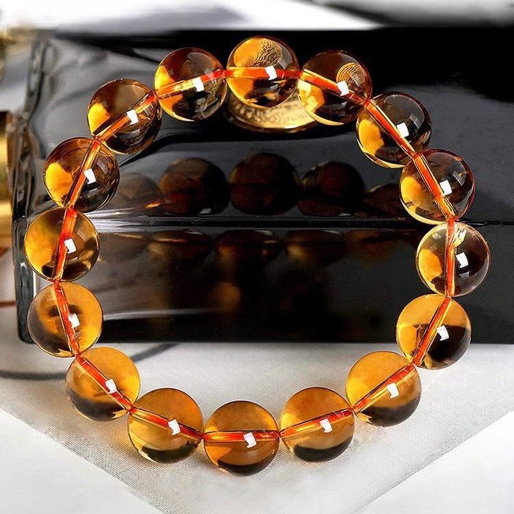 Citrine Bracelet- Natural 9A Grade Citrine -【Greatly Attract Wealth】