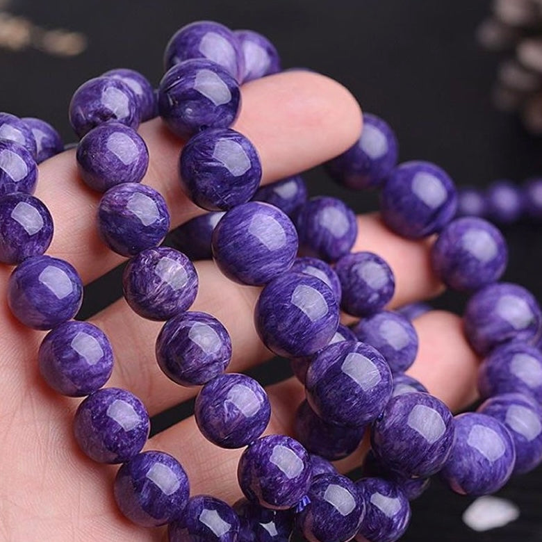 Charoite Beads Bracelet -【Empower Energy & Relieve Anxiety】