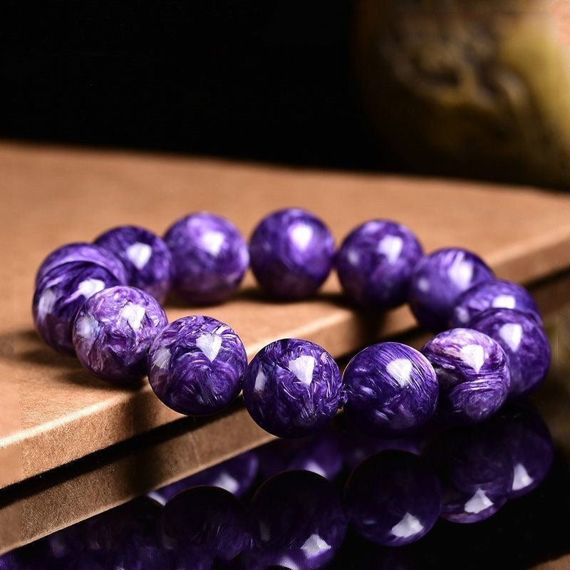 Charoite Beads Bracelet -【Empower Energy & Relieve Anxiety】