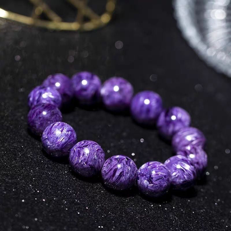 Charoite Beads Bracelet -【Empower Energy & Relieve Anxiety】