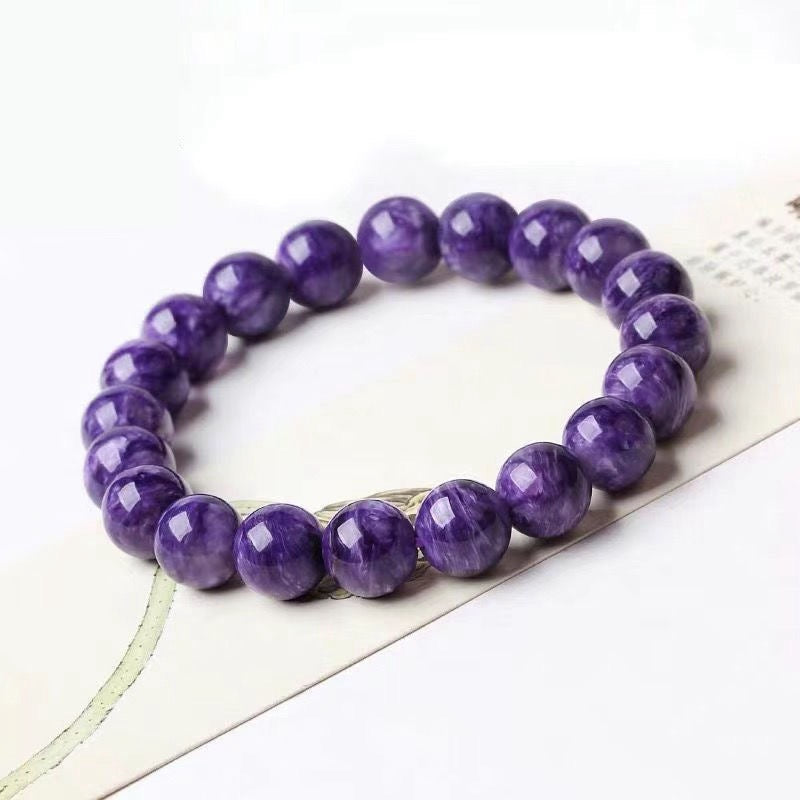 Charoite Beads Bracelet -【Empower Energy & Relieve Anxiety】