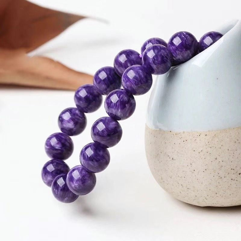 Charoite Beads Bracelet -【Empower Energy & Relieve Anxiety】