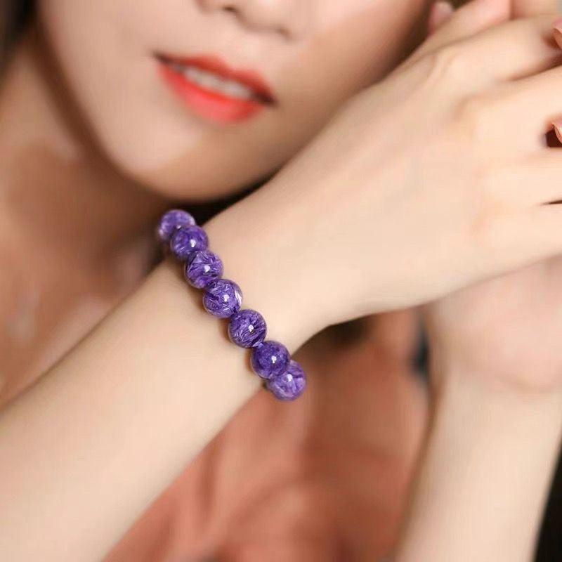 Charoite Beads Bracelet -【Empower Energy & Relieve Anxiety】