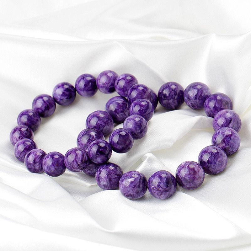 Charoite Beads Bracelet -【Empower Energy & Relieve Anxiety】