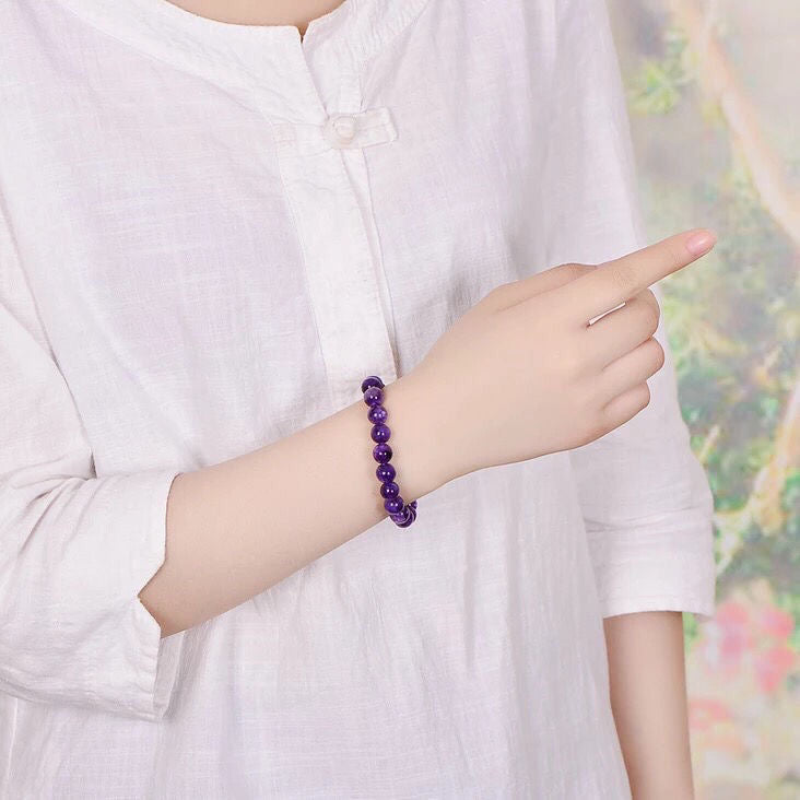 Charoite Beads Bracelet -【Empower Energy & Relieve Anxiety】