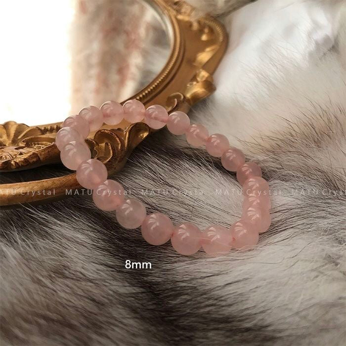 Rose Quartz Bracelet -【Attract Love & Luck in Love】