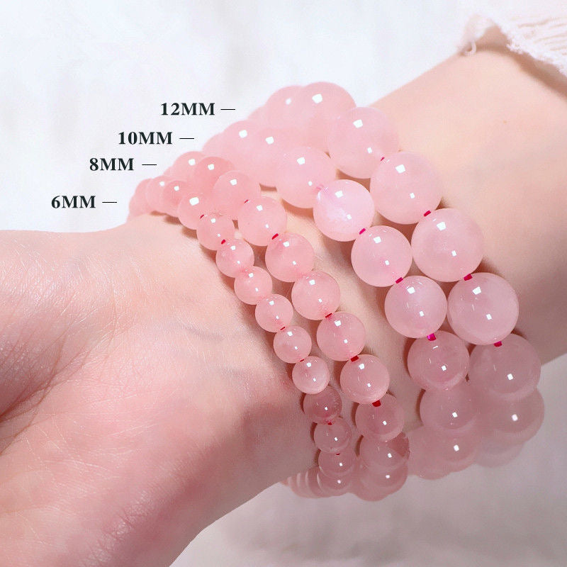 Rose Quartz Bracelet -【Attract Love & Luck in Love】