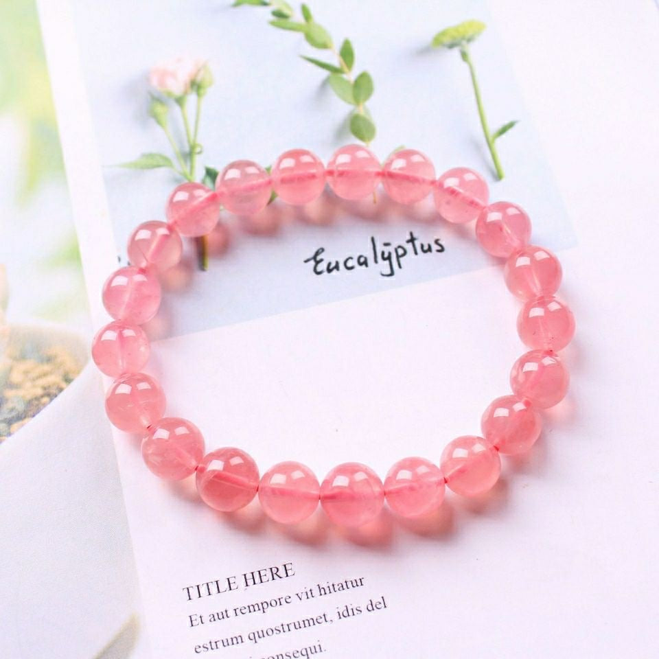 Rose Quartz Bracelet -【Attract Love & Luck in Love】