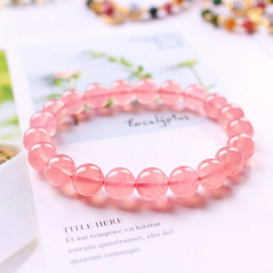 Rose Quartz Bracelet -【Attract Love & Luck in Love】