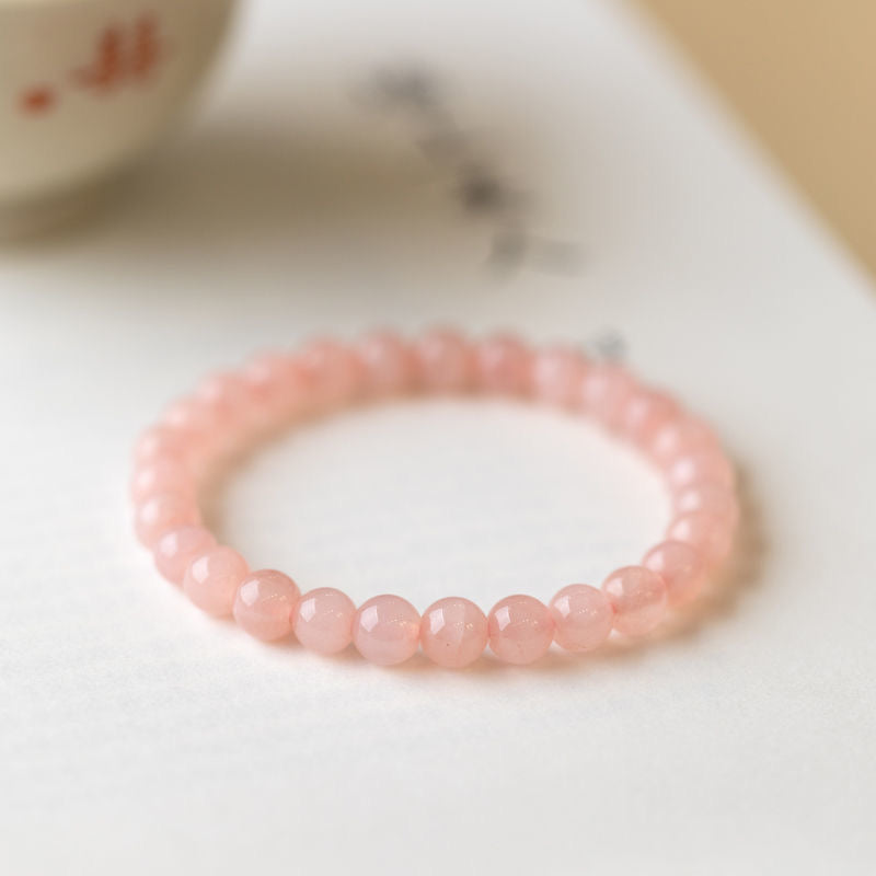 Rose Quartz Bracelet -【Attract Love & Luck in Love】