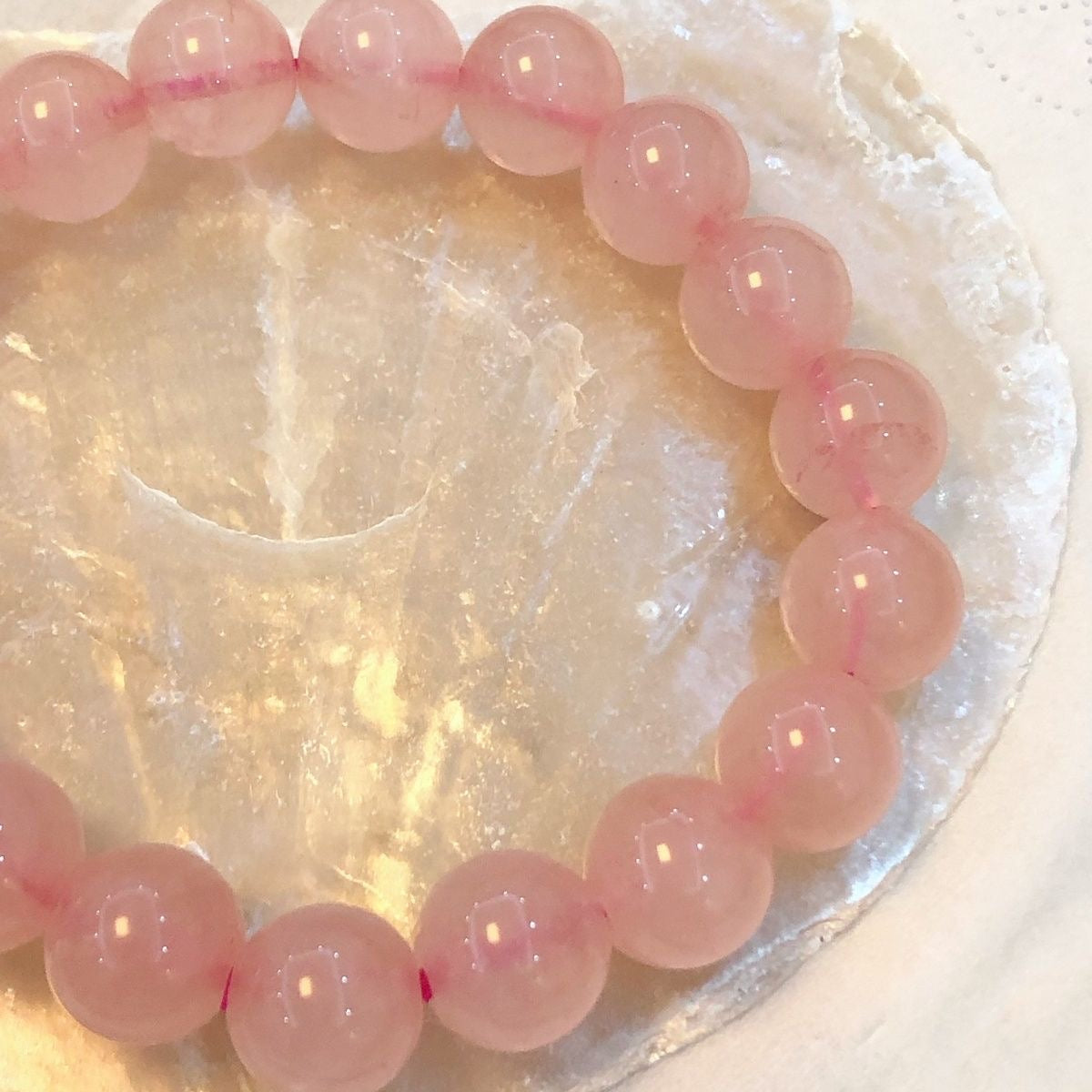 Rose Quartz Bracelet -【Attract Love & Luck in Love】