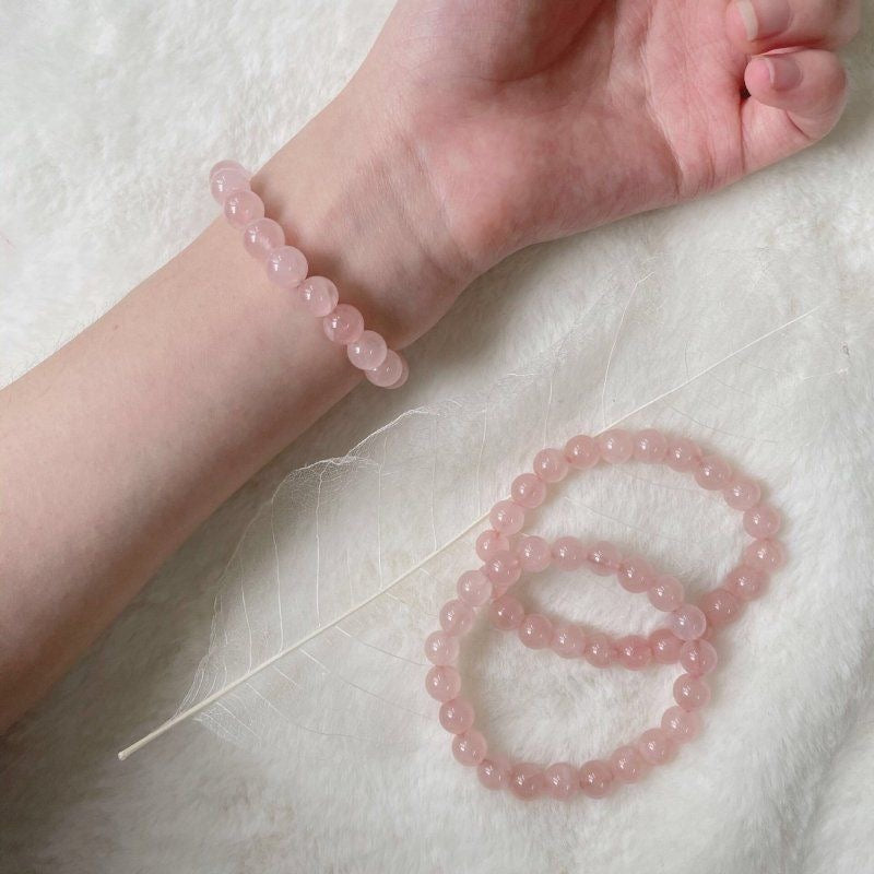 Rose Quartz Bracelet -【Attract Love & Luck in Love】