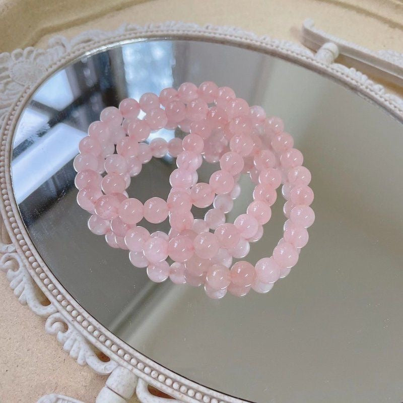 Rose Quartz Bracelet -【Attract Love & Luck in Love】