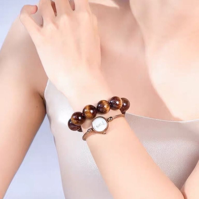 Rare Copper Rutilated Quartz Bracelet -【Enhance Wealth & Improve Career】