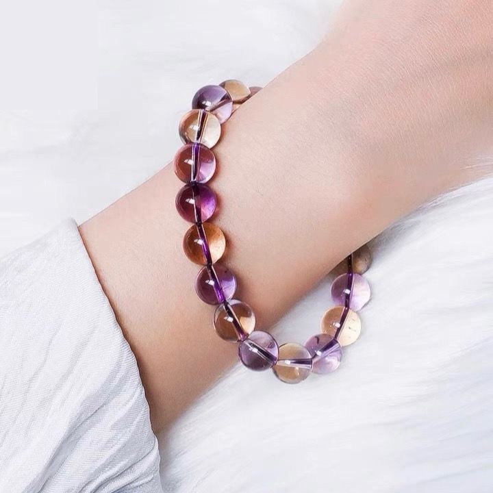 Bolivia Natural Ametrine Bracelet -【Attract Harmony & Inner Peace】