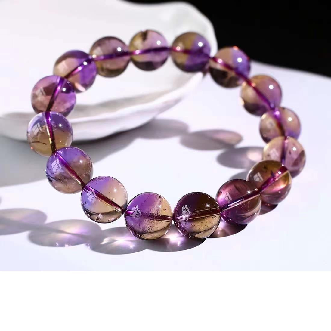 Bolivia Natural Ametrine Bracelet -【Attract Harmony & Inner Peace】