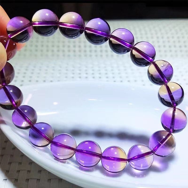 Bolivia Natural Ametrine Bracelet -【Attract Harmony & Inner Peace】