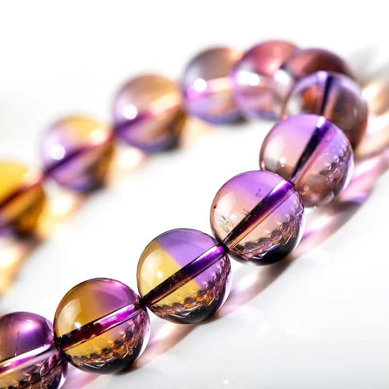 Bolivia Natural Ametrine Bracelet -【Attract Harmony & Inner Peace】