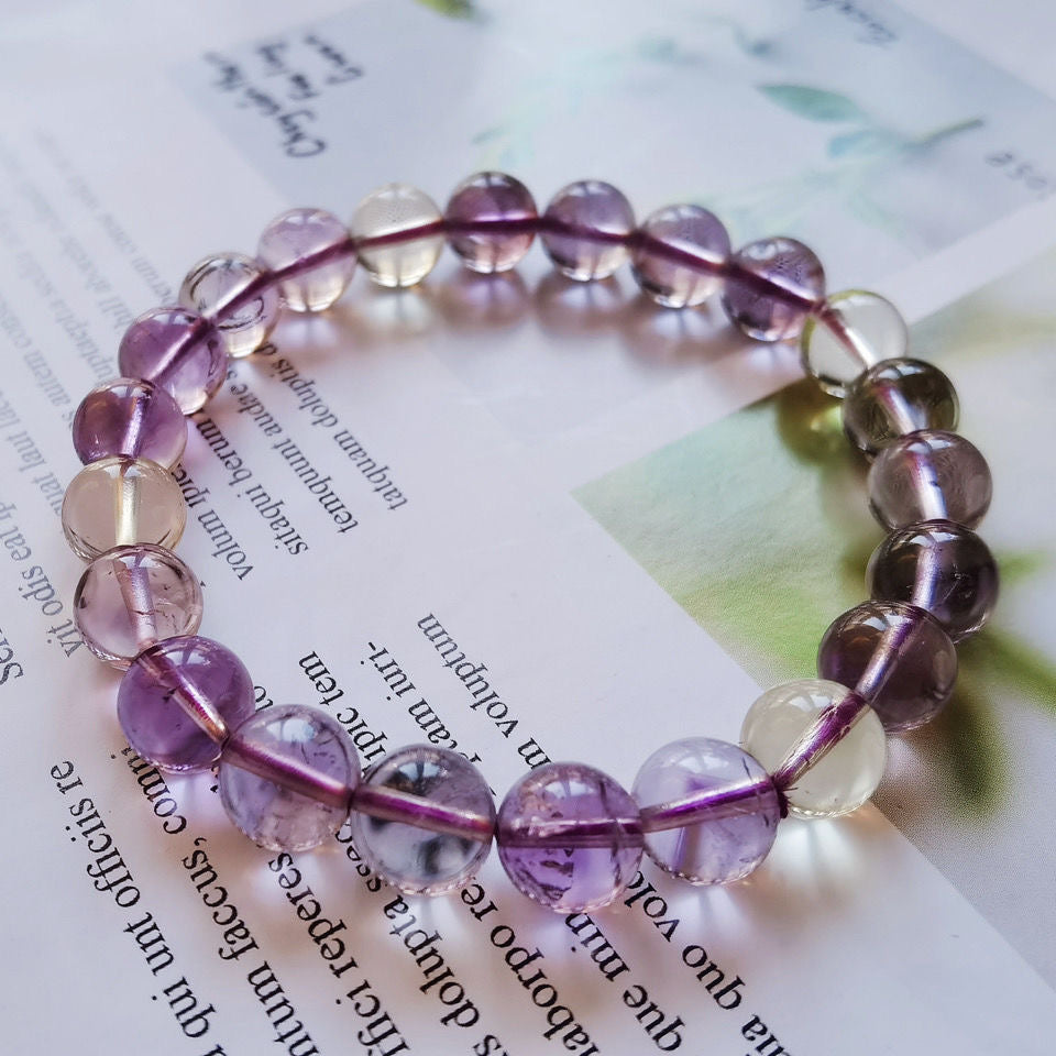 Bolivia Natural Ametrine Bracelet -【Attract Harmony & Inner Peace】